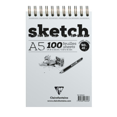 Bloc Sketch croquis RI A5 100F 90g ivoire