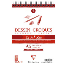 Bloc dessin RI A5 50F 125g