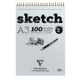 Bloc Sketch croquis RI A3 100F 90g ivoire