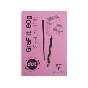 Bloc GraFiT A4 80F 90g Rose°60 Dot