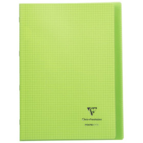 Koverbook piqué polypro transparent 10 couleurs ass.21x29,7cm 96p Q.5x5+marge -