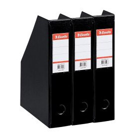 Porte-revues PVC70mm Esselte, Lot de 3, Noir