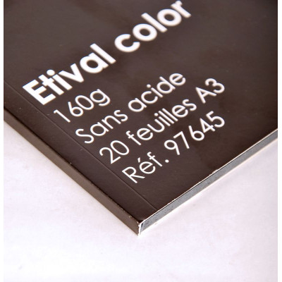 Bloc Etival Col A3 20F 160g noir