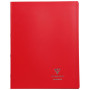 Koverbook piqué polypro opaque Rouge 24x32cm 96p séyès