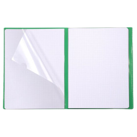 Koverbook piqué polypro opaque 8 couleurs ass. 24x32cm 96p Q.5x5 - livré en boît
