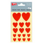 Pochette.STICKERS ROUGES COEURS 3F