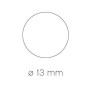 Boite 200F GOMMETTES ROND D13MM COUL ASS