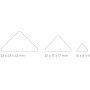 Boite 200F GOMMETTES TRIANGLE ASS