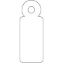 Boite 1000 Etiquettes A FIL BLANC 7X19