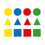 GOMMETTS COULEURS ASSORT.12PTE