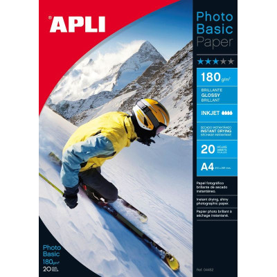 PAPIER SUP.BRILLANT 180GR. 60F
