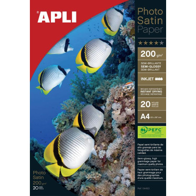 PAPIER PHOTO SATIN  200 GR.