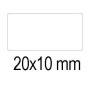 GOMMETTES BLEU 20X10 MM ROUL.