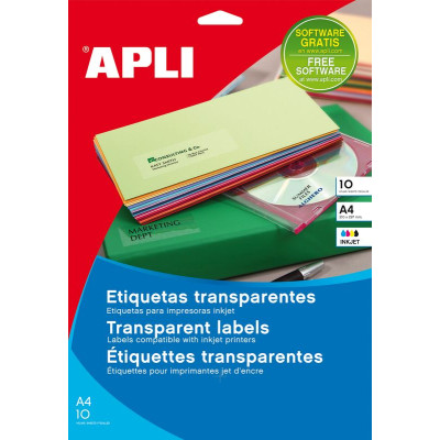 Pochette Etiquettes TRANSP JET D'ENC 99,1X 38,1 10F