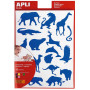 GOMMETTES ANIMAUX SAUV. 12F.P.         OB
