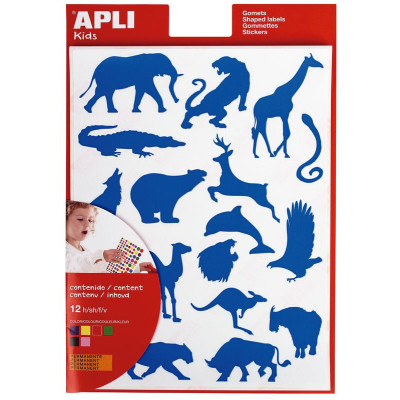 GOMMETTES ANIMAUX SAUV. 12F.P.         OB