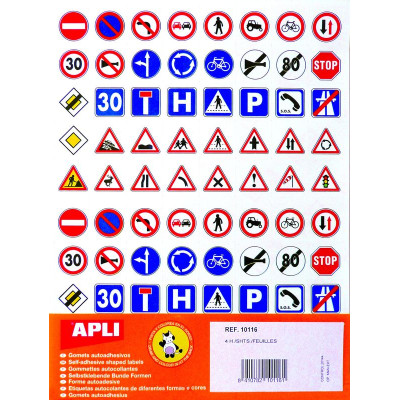 GOMMETTES CODE DE ROUTE 4 F.P.