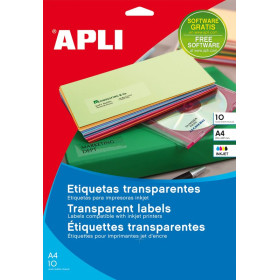 Pochette Etiquettes TRANSP JET D'ENC 48,5X 25,4 10F