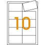 CARTES VISITE BORDS LISSES 15F 200g