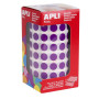 GOMMETTES ROND MAUVE 10,5 ROUL