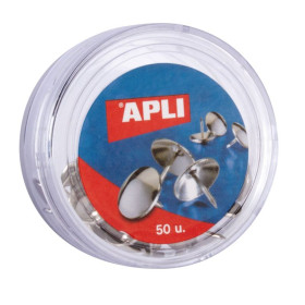 Boite 50 PUNAISES ACIER NICKELE