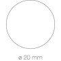 GOMMET ROND Ø20 ARG 3F 11,5X15