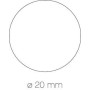 GOMMET ROND Ø20 OR 3F 11,5X15