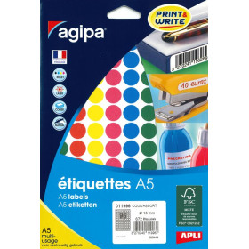 ETUI A5 672 Etiquettes COUL/ASSOR MM15