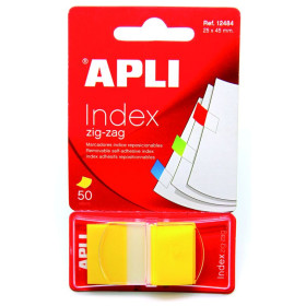 INDEX 25x45 ZIGZAG  50F. JAUNE