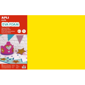 MOUSSE EVA JAUNE 400X600X2MM 1F