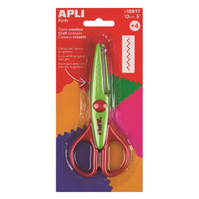 CISEAUX CRÉATIFS ZIGZAG VERT 13CM      OB
