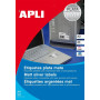 P20F 480 Etiquettes POLYESTER ARGENT DIAM40
