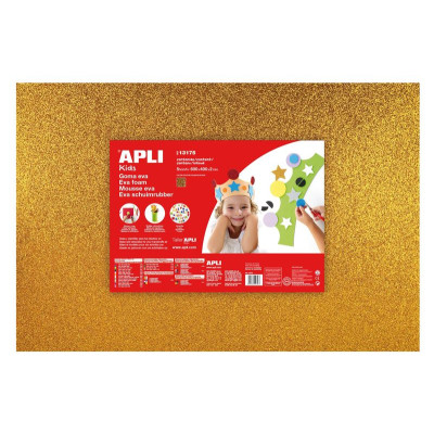 MOUSSE EVA OR PAILLET 400X600X2MM 1F