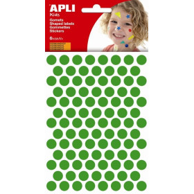 P. 6F GOMMETTES ROND DIAM 10,5MM VERT