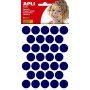 P. 6F GOMMETTES ROND DIAM 20MM BLEU