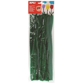 SACH 50 CHENILLES VERT 30CM