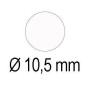 P. 6F GOMMETTES ROND DIAM 10,5MM JAUNE