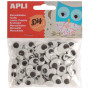 SACH 100 YEUX MOBILES ADH NOIR OVALE