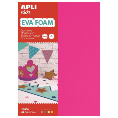 SACH MOUSSE FLUO A4 4F COUL ASS