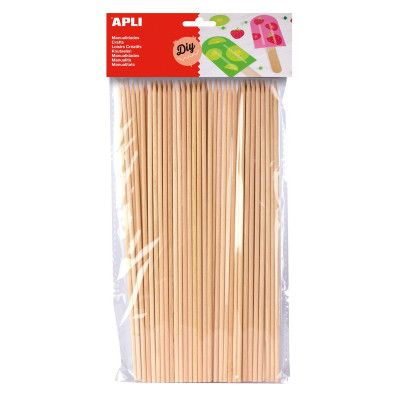 SACH 50 PICS BOIS 200X3MM BOUTS POINTUS