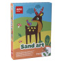 KIT CARTES AVEC SABLE COUL ASS 4F