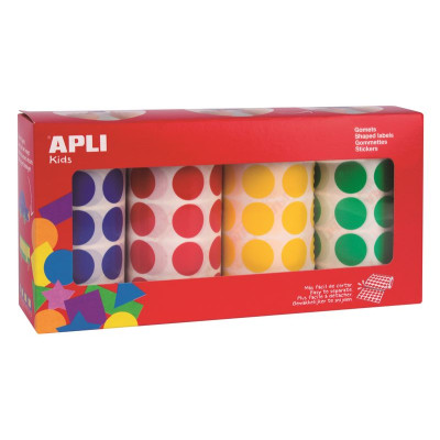 PACK 4 RLX GOMMET D20 BL/RO/VE/JA 7080U