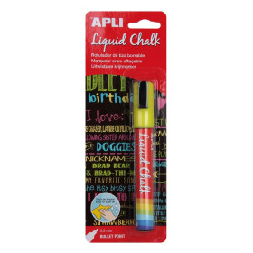 MARQUEUR CRAIE LIQ EFFACABLE 5,5MM JAUNE