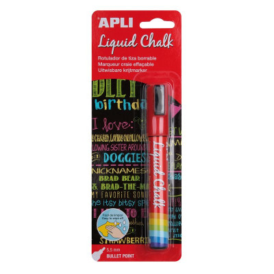 MARQUEUR CRAIE LIQ EFFACABLE 5,5MM ROUGE