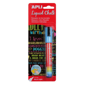MARQUEUR CRAIE LIQ EFFACABLE 5,5MM BLEU