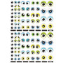 P 3F 312 GOMMET ENL YEUX BLEU/VERT