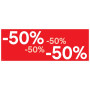 AFFICHE -50% 69x24 cm                 OB