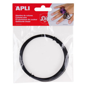 SACH FIL METAL ALU 1,5MM X 5M NOIR