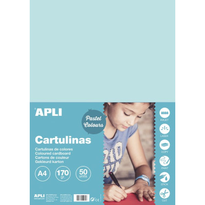 SACH. CARTON 170G A4 50F BLEU CLAIR