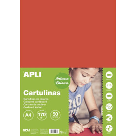 SACH. CARTON 170G A4 50F ROUGE